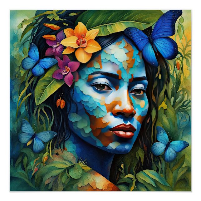 Póster Espírito Orquídea “Yarumi” - Mulheres na Amazônia  (Frente)