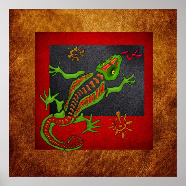 Póster Espírito Reptiliano (Frente)