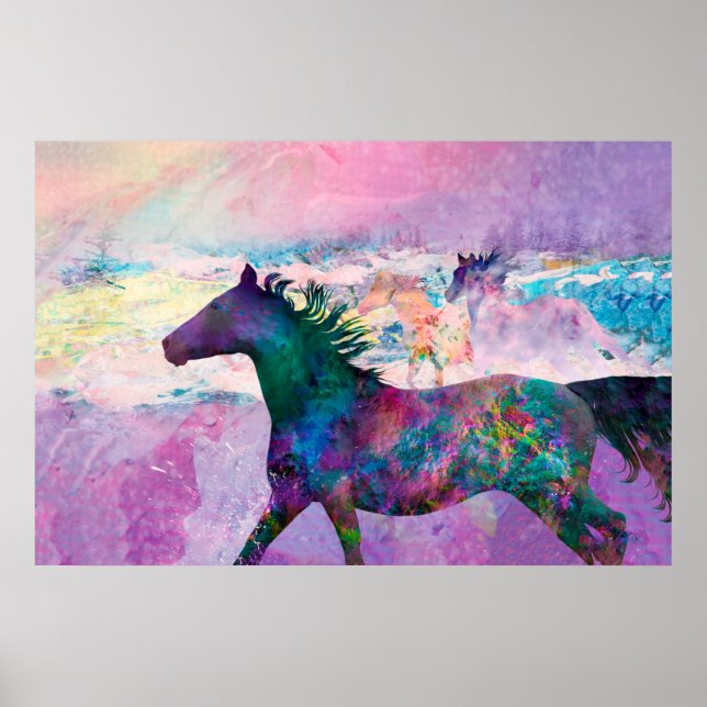 Poster Espíritos de Cavalos Selvagens Somos a Terra (Frente)