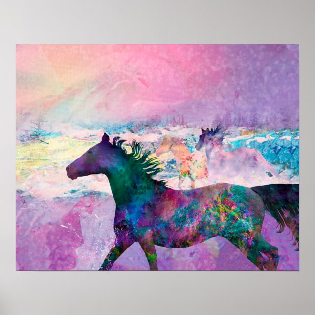 Poster Espíritos de Cavalos Selvagens Somos a Terra (Frente)