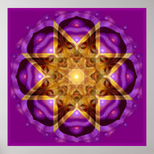 Poster espiritual da arte da meditação do zen da