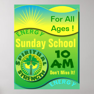 Poster espiritual da catequese da força