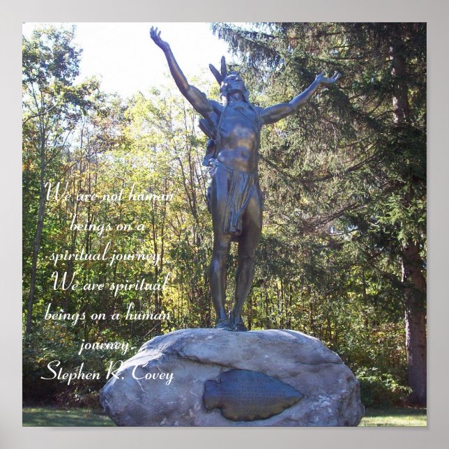 Poster Espiritual Nativo Americano (Frente)