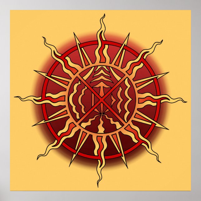 Poster espiritual Poster de arte tribal (Frente)