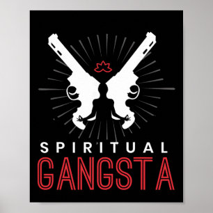 Poster Espiritualidade Nova Era Ioga Gângster Iluminado