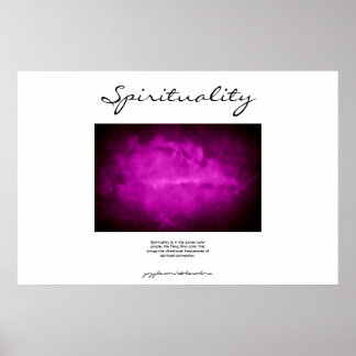 Póster Espiritualidade - Roxo