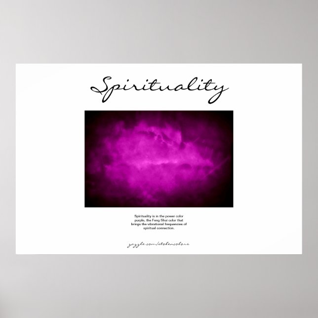 Póster Espiritualidade - Roxo (Frente)