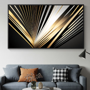Poster Esplendor Art Déco Dourado