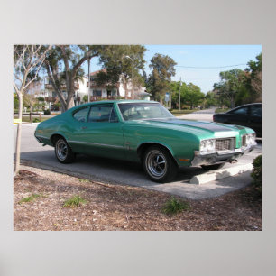Póster Esporte 1970 do cutelo de Oldsmobile