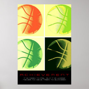 Poster Esporte de Basquete de Conquista Motivacional