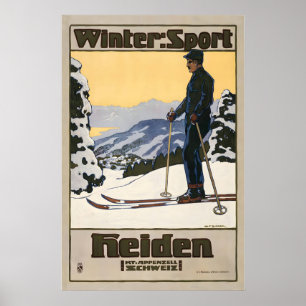 Poster Esporte de Inverno Heiden Appenzell Ausserrhoden