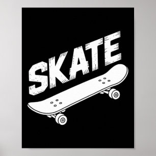 Poster Esporte de skate gráfico vintage skate skateboa