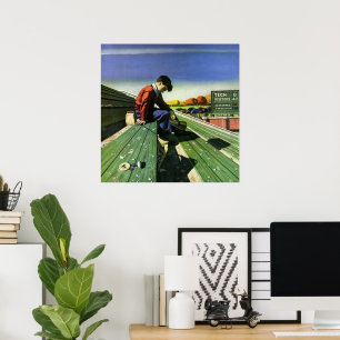 Póster Esportes Antigos, Torcedor de Futebol Triste com M