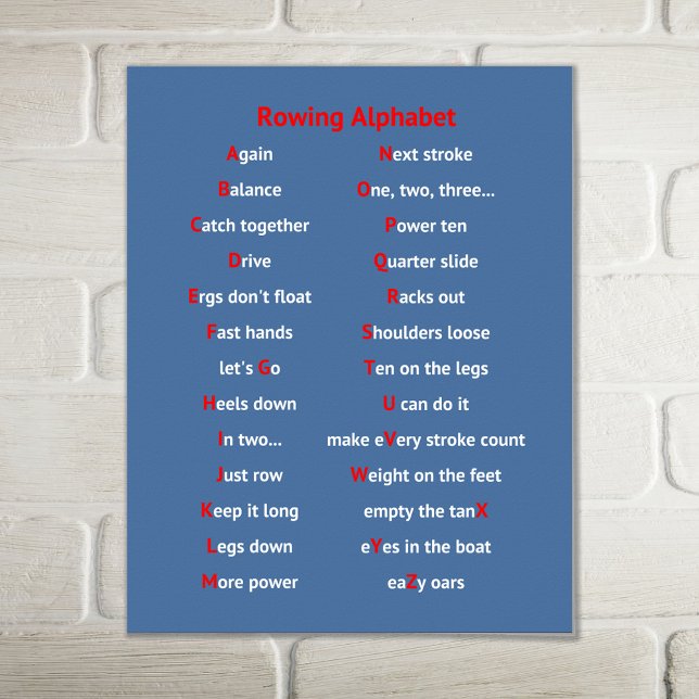 Poster Esportes azuis com alfabeto diverso (Criador carregado)