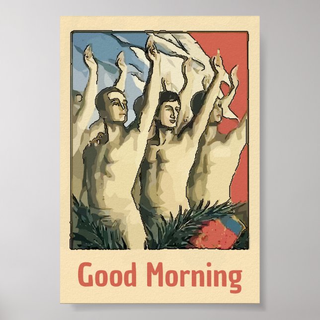 Poster Esportes, Braços para Cima, adicionar texto, Poste (Frente)