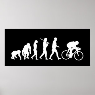 Póster Esportes de competência da bicicleta do poder do