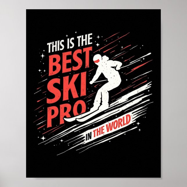 Poster Esportes de esqui de montanha (Frente)