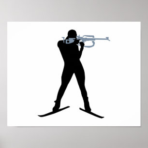 Póster Esportes do Biathlon