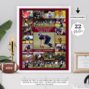 Poster Esportes do último ano do Maroon High School 22 Fo