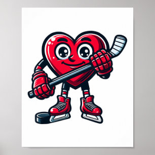 Poster Esportes para jogadores de hóquei no gelo do dia d