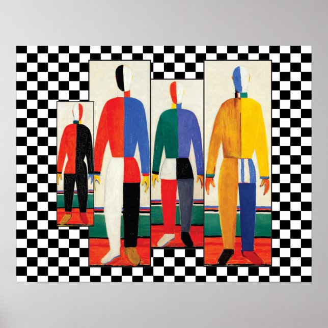 Poster Esportes (Remix) por Kazimir Malevich (Frente)