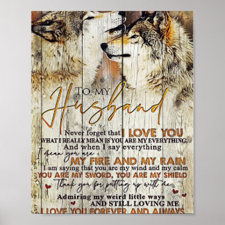 Poster Esposa Arte Para Meu Marido Eu Te Amo