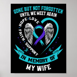 Poster Esposa de Camisa De Sensibilização Suicida Saiu Ma