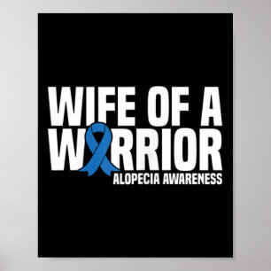 Poster Esposa de guerreiro Alopecia Azul