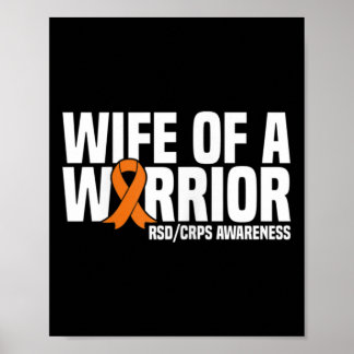 Poster Esposa De Um Guerreiro Laranja Frisa Consciência