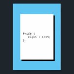 Póster Esposa é Sempre Engraçada CSS<br><div class="desc">Esposa é Sempre Certa é trocadilho CSS. Este poster é perfeito para decoração de casa,  escritório,  inicialização ou local de trabalho.</div>