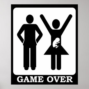 Póster Esposa grávida - pai novo