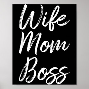 Poster Esposa mãe chefe senhora engraçada mamãe fofa Espo