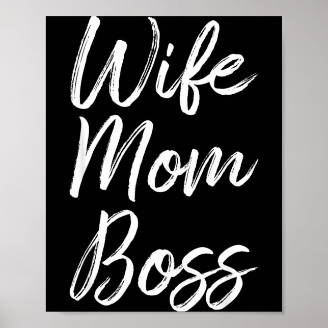 Poster Esposa mãe chefe senhora engraçada mamãe fofa Espo (Frente)
