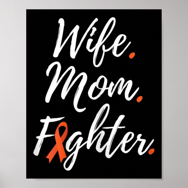 Poster Esposa Mãe Combatendo Rsd Crps Consciência (Frente)