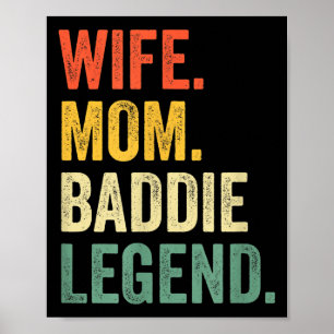 Poster Esposa mãe vilã lenda engraçado dia das mães fofo