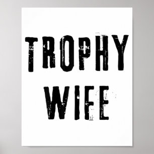 Poster Esposa Troféu Mãe Legal Pai Piada Engraçada Noiva