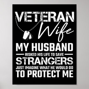 Poster Esposa veterana meu marido arriscou a vida para sa