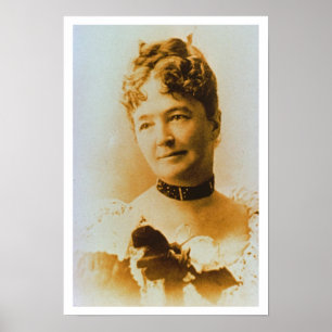 Póster Esposas de Custer do bacon de Elizabeth 1842-1933)