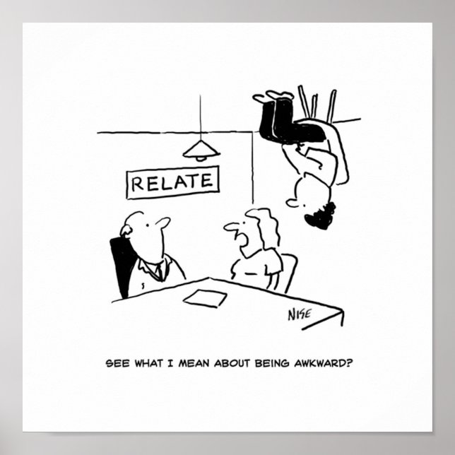 Póster Esposo estranho sentado no teto (Frente)