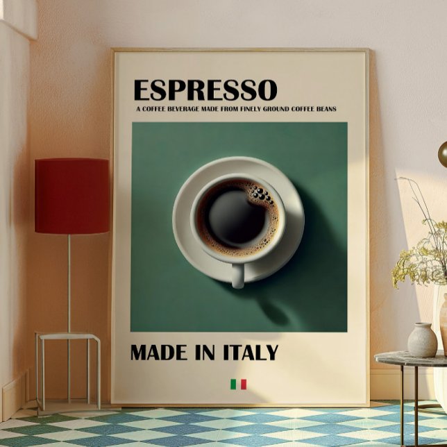 Poster Espresso Coffee Art Impressão, Café Minimalista (Espresso art)