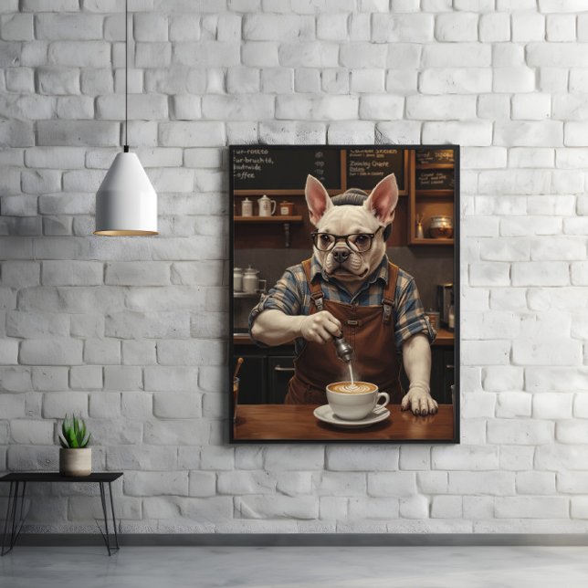 Poster Espresso Hound: Frenchie sobre o serviço Brew (Criador carregado)