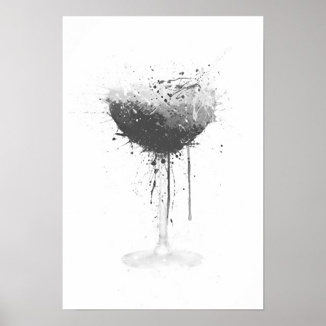 Poster Espresso Martini Wall Art Print (Grey Edition)  (Frente)