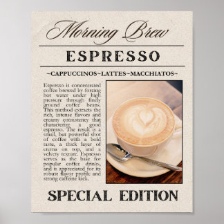 Poster Espresso Morning Brew Wall Art