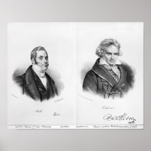 Poster Esprit Auber e Ludwig van Beethoven