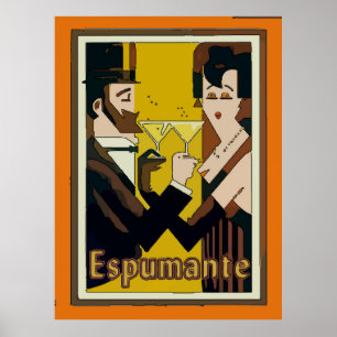 Póster Espumante, Vinhos espumantes,