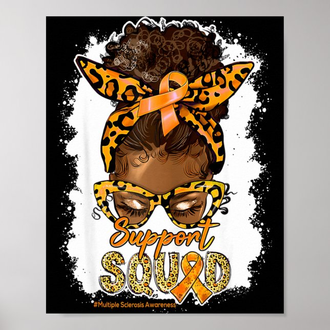 Poster Esquadra de Apoio às Mulheres Afro Coqueirado Leop (Frente)