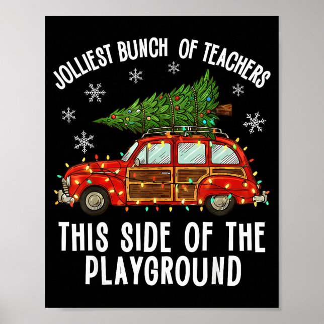 Poster Esquadra de Professores de Natal Festa Luzes de Ár (Frente)