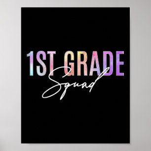 Poster Esquadrão da 1ª Série Dia de Apreciação de Tie Dye