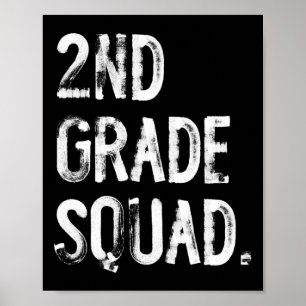 Poster Esquadrão da 2ª Série De Volta à Escola Aluno Prof