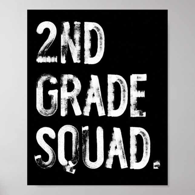 Poster Esquadrão da 2ª Série De Volta à Escola Aluno Prof (Frente)